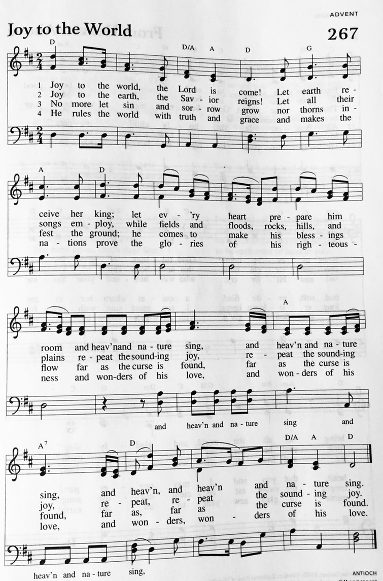 Hymn 267 - Joy to the World