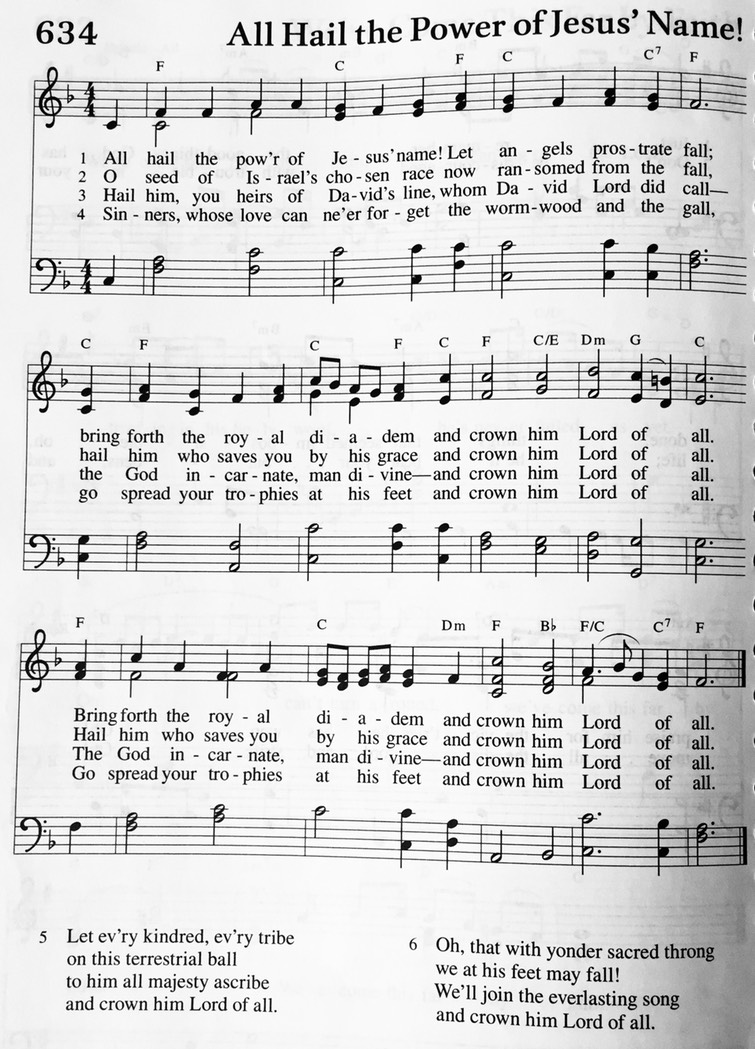 Hymn 634 - All Hail the Power of Jesus' Name!