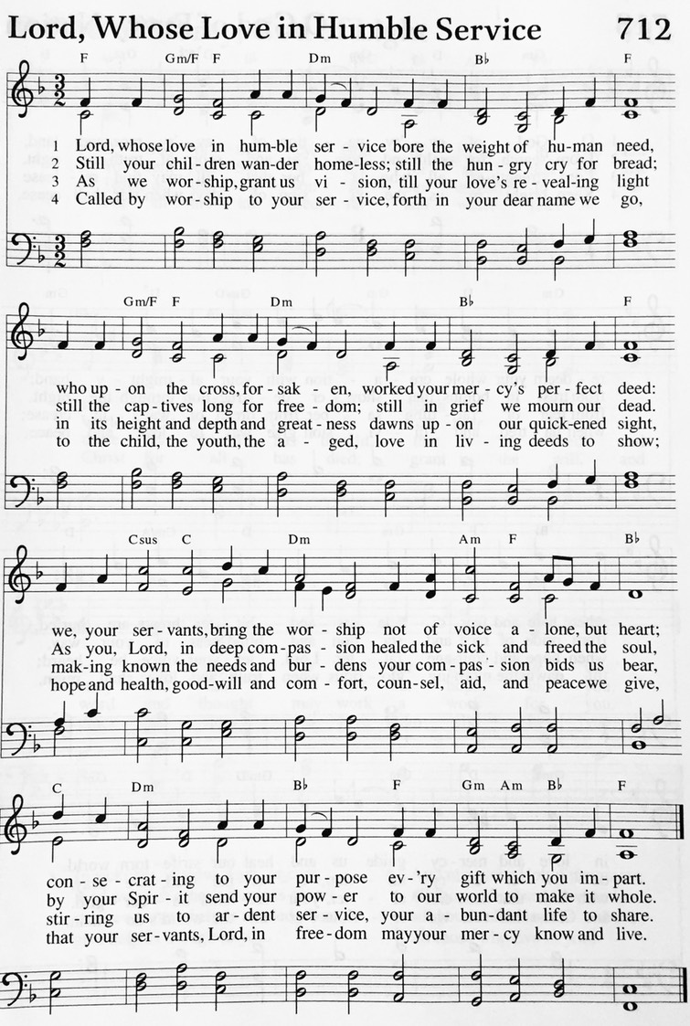 Hymn 712 - Lord, Whose Love In Humble Service