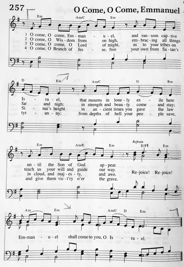 Hymn 257 - O Come, O Come, Emmanuel