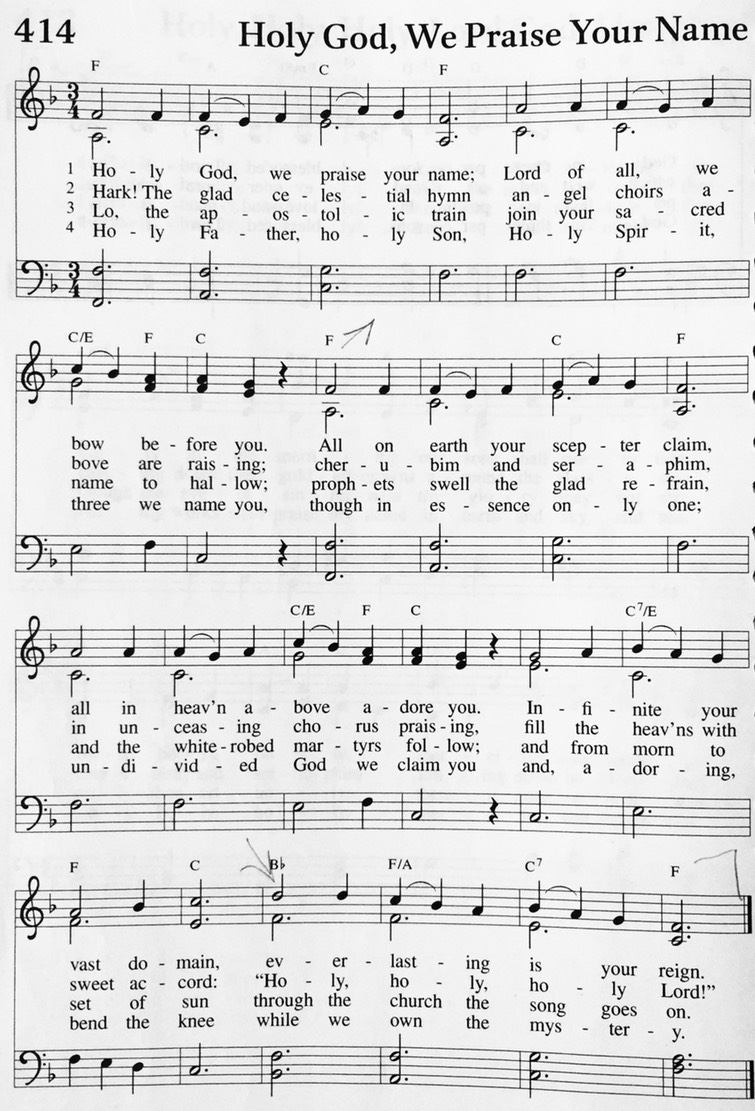 Hymn-414-Holy God We Praise Your Name