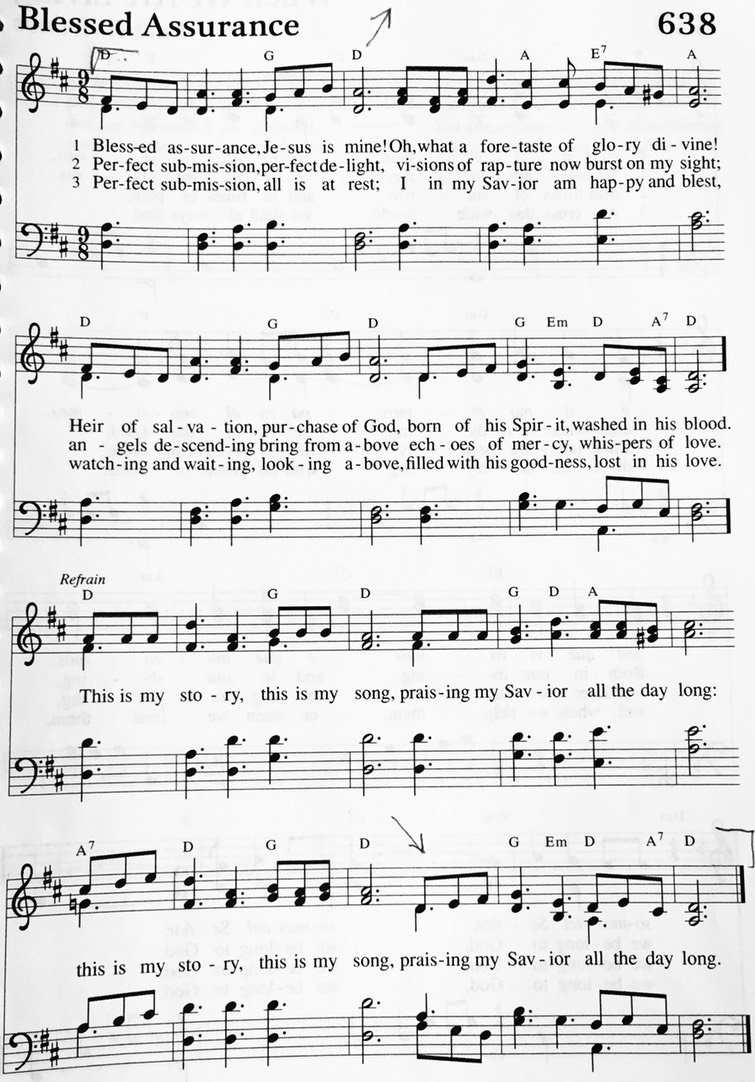 Hymn 638 - Blessed Assurance