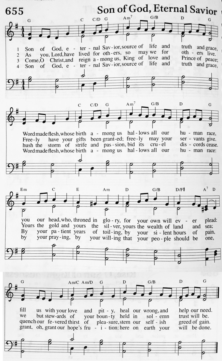 Hymn 655 - Son of God, Eternal Savior